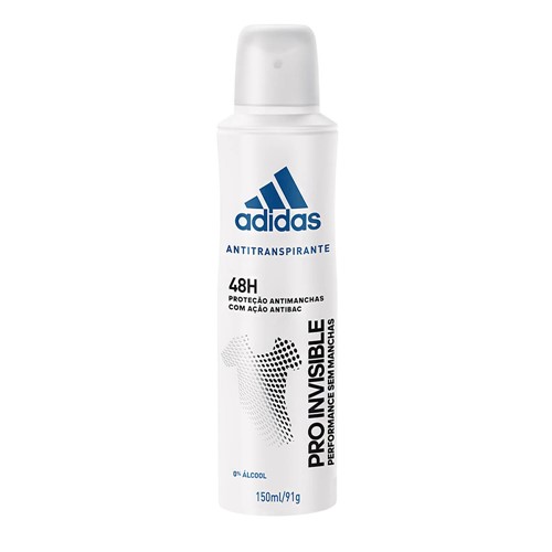 Desodorante Adidas PRO Invisible Aerosol Antitranspirante Feminino 48h 150ml