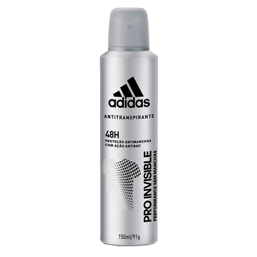 Desodorante Adidas PRO Invisible Aerosol Antitranspirante Masculino 48h 150ml