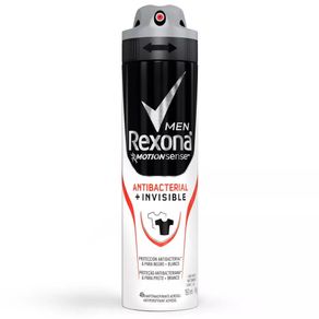 Desodorante Aerosol Antibacterial Invisible Masculino Rexona 90g
