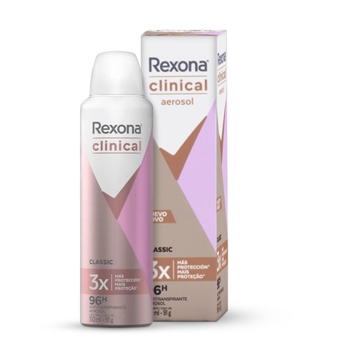 Desodorante Aerosol Clinical Clássico Rexona 150ml