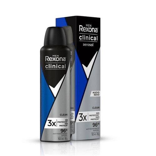 Desodorante Aerosol Clinical Clean Men Rexona 150ml