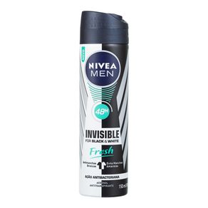 Desodorante Aerosol Invisible For Black e White Fresh Nivea 93g