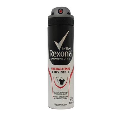 Desodorante Aerosol Men Antibacterial + Invisible 150ml - Rexona