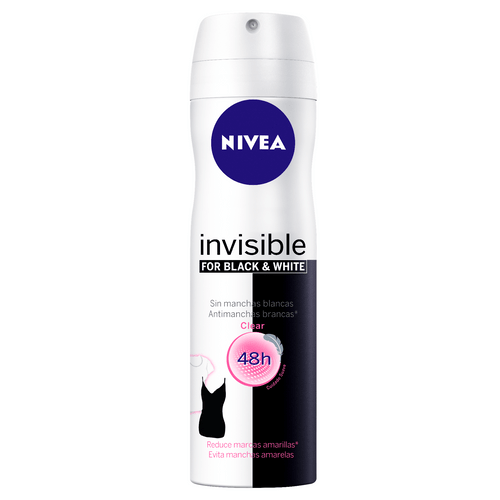 Desodorante Aerosol Nivea Feminino Invisível Black & White Clear 150ml