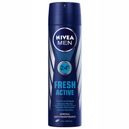 Desodorante Aerosol Nivea Fresh 24 Horas For Men 93g