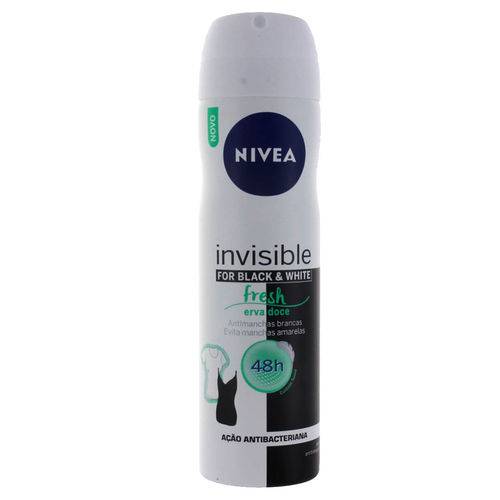 Desodorante Aerosol Nivea Invisible Feminino Fresh Erva Doce 150ml