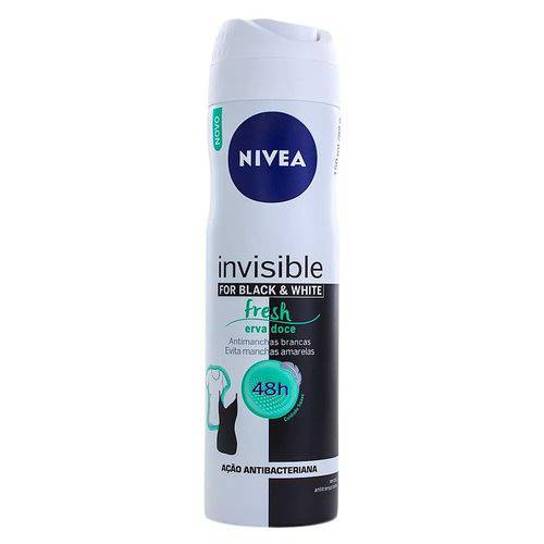 Desodorante Aerosol Nivea Invisible For Black & White Fresh 150ml