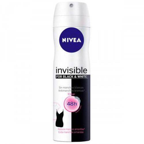 Desodorante Aerosol Nivea Invisible For Black & White
