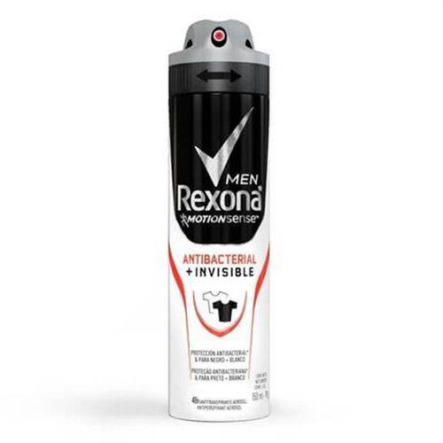 Desodorante Aerosol Rexona 150ml Masc Invisible Antibacterial Unit