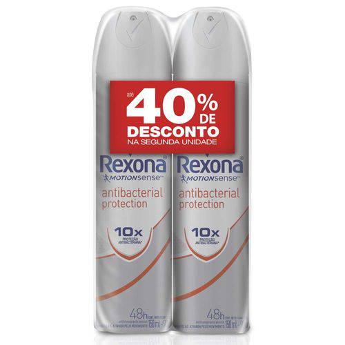 Desodorante Aerosol Rexona Antibacterial Protection 150ml 2 Unidades