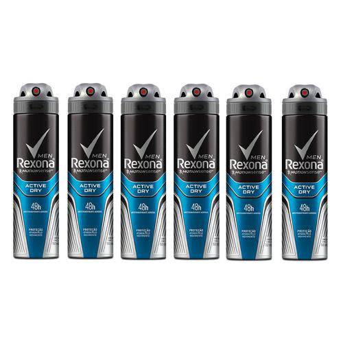 Desodorante Aerosol Rexona Men Active 150ml ( 6 Unidades )