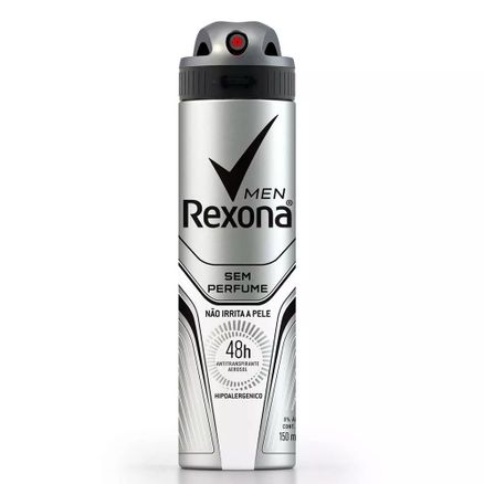 Desodorante Aerosol Rexona Men Sem Perfume Masculino 150ml