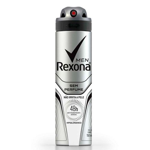 Desodorante Aerosol Rexona Sem Perfume Masculino 150ml