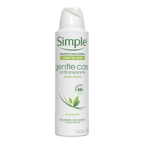 Desodorante Aerosol Simple Gentle Care 150ml