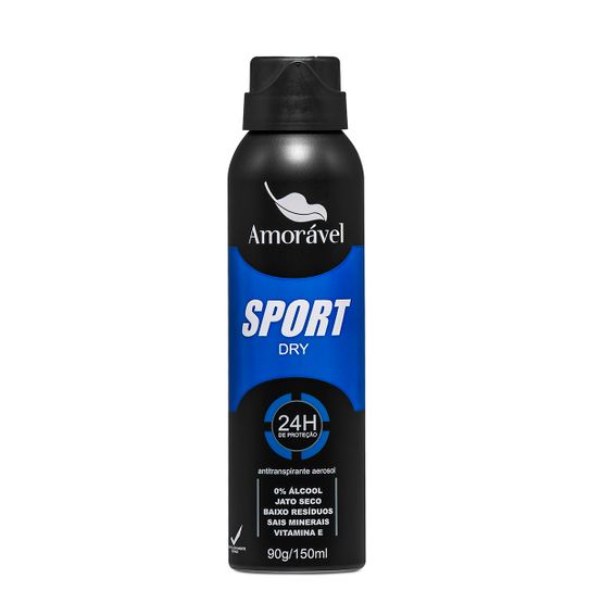 Desodorante Amorável Sport Dry Aerossol 90g