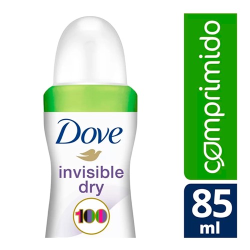 Desodorante Antitranspirante Aerosol Dove Comprimido Invisible Dry com 85ml
