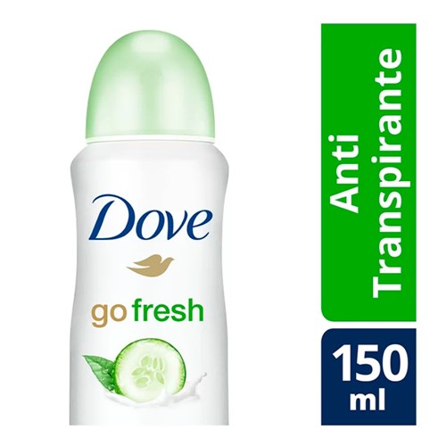 Desodorante Antitranspirante Aerosol Dove Go Fresh Pepino e Chá Verde 150ml