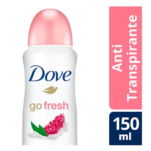 Desodorante Antitranspirante Aerosol Dove Go Fresh Romã e Verbena 150ml
