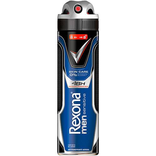Desodorante Antitranspirante Aerosol Rexona Men Skin Care Sensitive 150ml