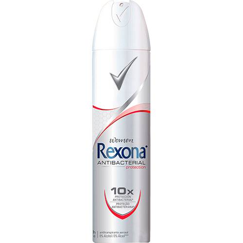 Desodorante Antitranspirante Aerosol Rexona Women Antibacterial Protection 175ml