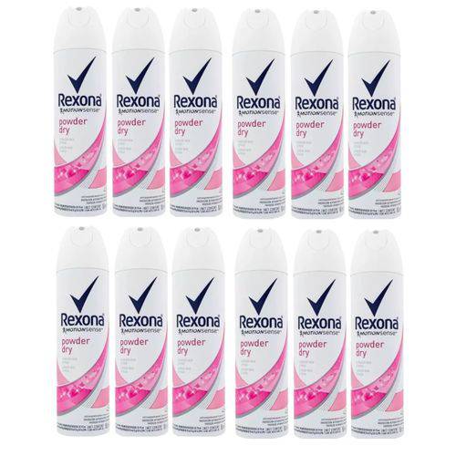 Desodorante Antitranspirante Aerosol Rexona Women Powder 150ml 12und