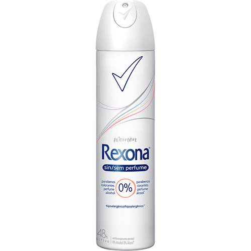 Desodorante Antitranspirante Aerosol Rexona Women Sem Perfume 175ml