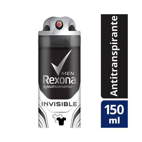 Desodorante Antitranspirante Aerossol Rexona Men Invisible 150ml