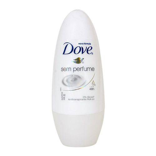 Desodorante Antitranspirante Feminino Roll-on S/ Perfume 50ml Unid - Dove