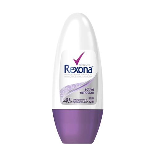 Desodorante Antitranspirante Rexona Active Emotion Women Roll-on com 50ml
