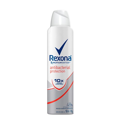 Desodorante Antitranspirante Rexona Antibacterial Protection Aerosol 48h com 150ml