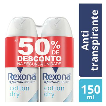 Desodorante Antitranspirante REXONA Cotton 150ml