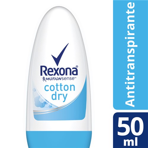 Desodorante Antitranspirante Rexona Cotton Dry Roll-on com 50ml
