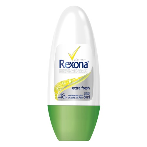 Desodorante Antitranspirante Rexona Extra Fresh Women Roll-on com 50ml