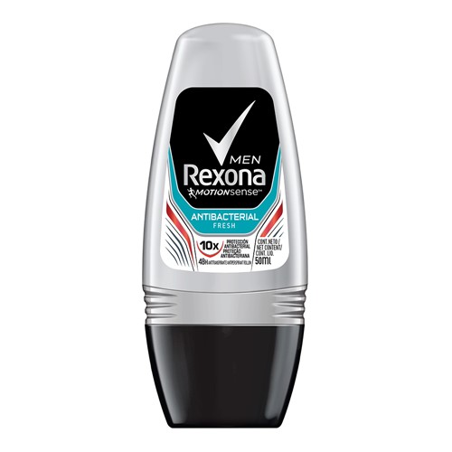 Desodorante Antitranspirante Rexona Men Antibacterial Fresh Roll-on com 50ml