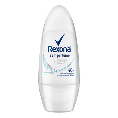 Desodorante Antitranspirante Rexona Sem Perfume Women Roll-on com 50ml