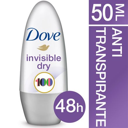 Desodorante Antitranspirante Roll-on Dove Invisible Dry 50ml