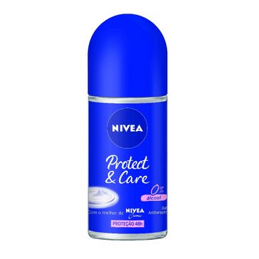 Desodorante Antitranspirante Roll On Nivea Protect & Care 50ml