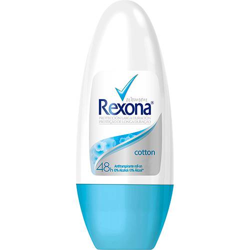 Desodorante Antitranspirante Roll On Rexona Cotton 50ml