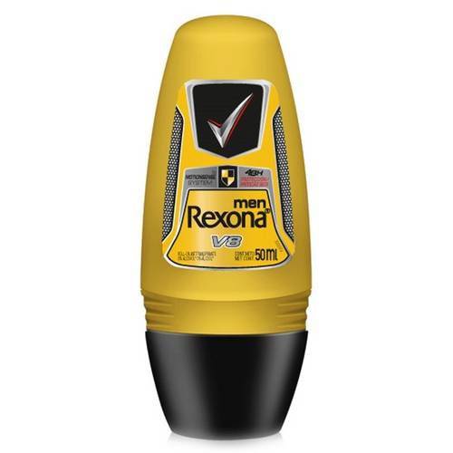 Desodorante Antitranspirante Roll-on Rexona Men V8 Masculino 50ml