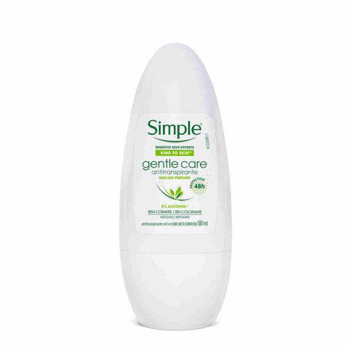 Desodorante Antitranspirante Roll-On Simple Gentle Care Feminino 50ml