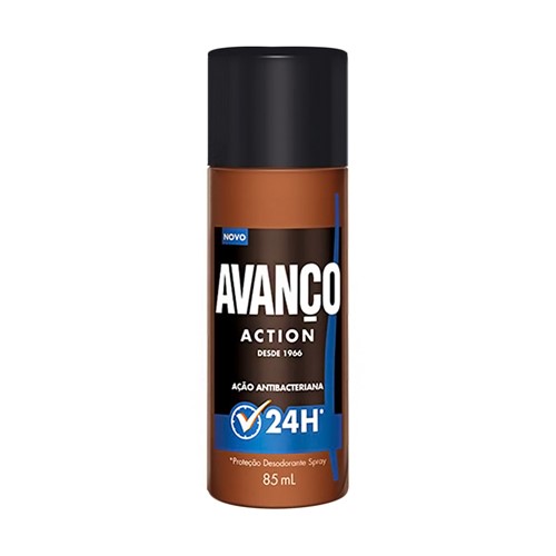 Desodorante Avanço Action Spray Antibacteriano 24h com 85ml