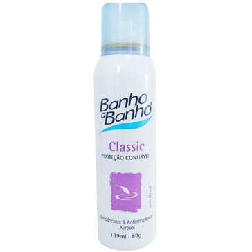 Desodorante Banho a Banho Aerosol Classic 80g