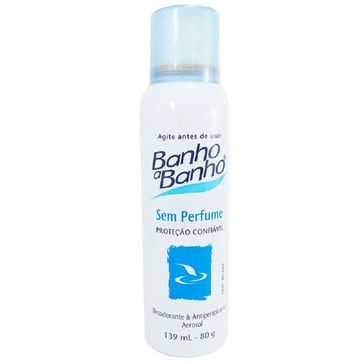 Desodorante Banho a Banho Aerosol Sem Perfume 80g