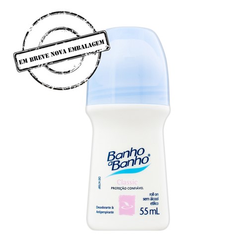 Desodorante Banho a Banho Classic Roll-on Antiperspirante 55ml