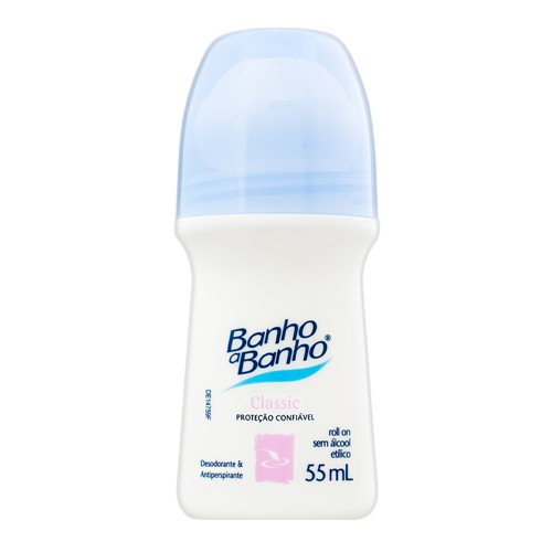 Desodorante Banho a Banho Classic Roll-on Antiperspirante com 55ml