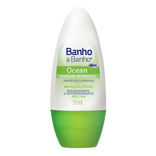 Desodorante Banho a Banho Ocean Roll-On Antiperspirante 55ml
