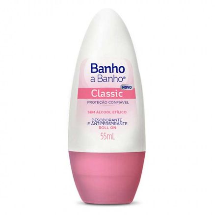 Desodorante Banho a Banho Roll-on Classic Antiperspirante 55ml
