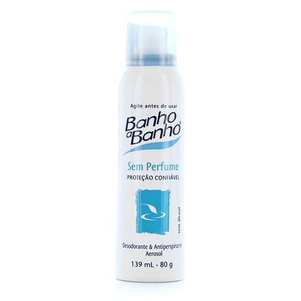 Desodorante Banho a Banho Sem Perfume Aerosol 139ml