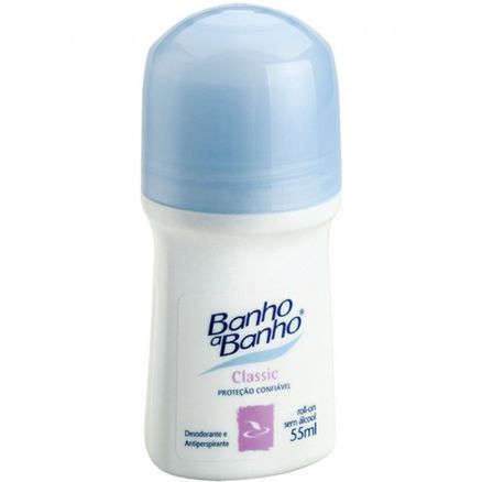 Desodorante Banho Banho Roll On Classic 55ml