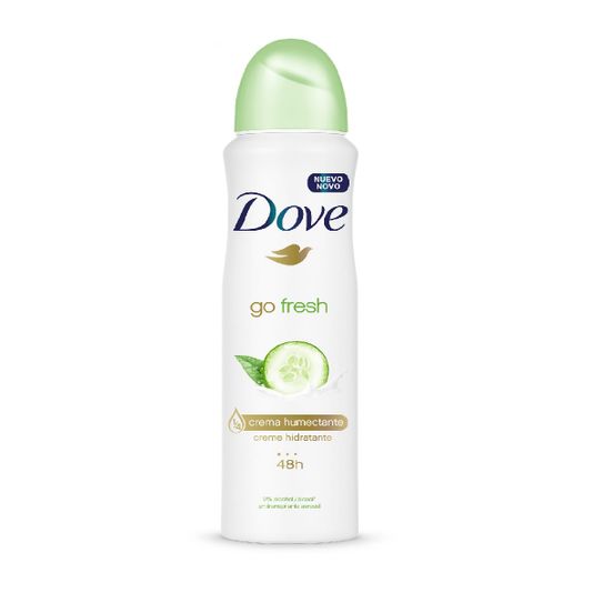 Desodorante Dove Go Fresh Pepino Chá Verde Aerossol 89g